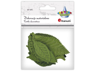 Li�cie materia�owe TITANUM 20szt. zielone