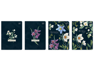 Zeszyt A5 60# M 70g Hybrid Fiori [opakowanie=10szt]