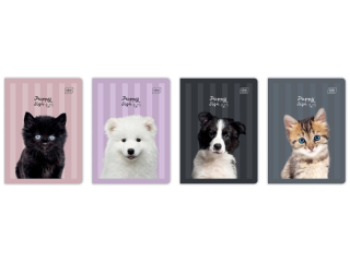 Zeszyt A5 32 kol3= 70g UV Puppy Sign [opakowanie=10szt]