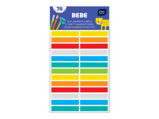 Etykiety samoprzylepne 78s BEBE Kids mix [opakowanie=12szt]
