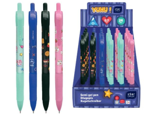 D�ugopis auto.z gripem niebieski Yuhu [opakowanie=24szt]