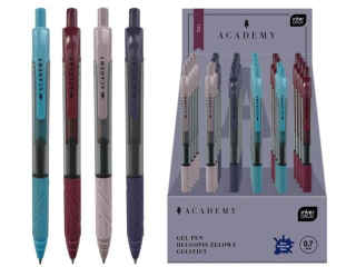 D�ugopis aut nieb z grip GEL Academy [opakowanie=24szt]