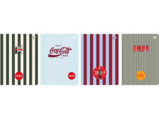 Zeszyt A5 80# M Soft Touch Coca Cola [opakowanie=10szt]