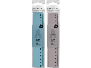 Linijka kolorowa 15cm Academy