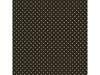 Serwetki POL-MAK Daisy Lunch 33cm 20szt. White Dots on Black SDOG036806 [opakowanie=24szt]