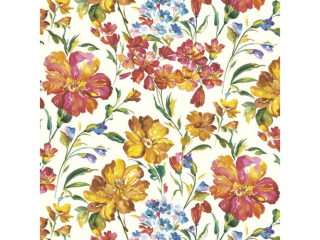 Serwetki POL-MAK Daisy Lunch 33cm 20szt. Orange and Yellow Flowers Wallpaper SDOG038901 [opakowanie=24szt]