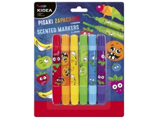 Pisaki zapachowe dwustronne KIDEA 6 kolor�w