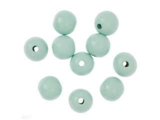 KORALIKI DREWNIANE, KULKI, 2,5 CM, MI�TOWE, 10 SZT.