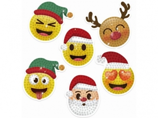 HAFT DIAMENTOWY - NAKLEJKI �WI�TECZNE EMOTIKONY