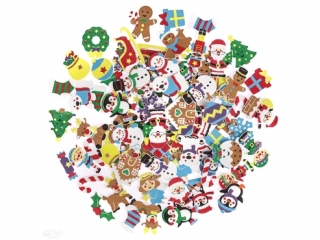 NAKLEJKI Z PIANKI - MAGICZNE �WI�TA, 120 SZT.