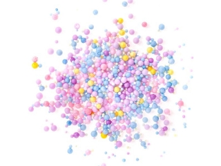 KULECZKI STYROPIANOWE, 8 G, PASTEL