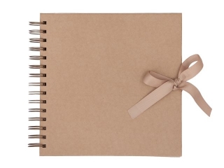 ALBUM DO ZDOBIENIA 20,5 CM X 20,5 CM - KRAFT (40 KARTEK)