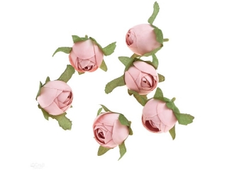 G��WKI KWIATOWE - RӯA, 3 CM, 6 SZT., JASNY Rӯ