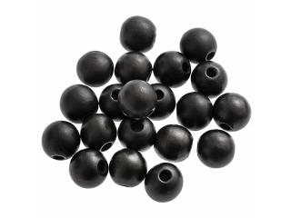KORALIKI DREWNIANE, 16 MM, MATOWA CZER� - 20 SZT [opakowanie=3szt]