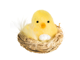 KURCZACZEK W GNIAZDKU, 6 CM [opakowanie=3szt] WLK-DLP