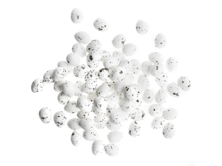 JAJKA STYROPIANOWE NAKRAPIANE 1,8 CM, 80 SZT, BIA�E