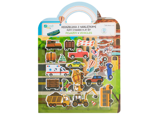 KSI��ECZKA  Z NAKLEJKAMI WIELOKROTNEGO U�YTKU - POJAZDY