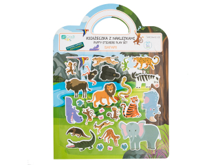 KSI��ECZKA  Z NAKLEJKAMI WIELOKROTNEGO U�YTKU- SAFARI