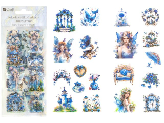 NAKLEJKI PET WRӯKI 6 ARKUSZY - BLUE STARDUST
