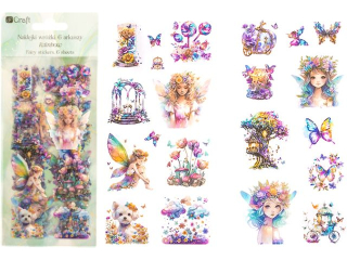 NAKLEJKI PET WRӯKI 6 ARKUSZY - RAINBOW