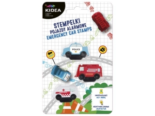 STEMPELKI POJAZDY ALARMOWE 3 SZT. KIDEA
