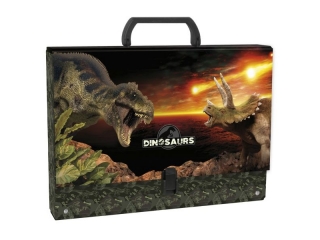 Teczka twarda z rączką DERFORM Dinozaur 18