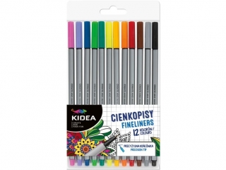 CIENKOPISY 12 KOLORÓW KIDEA