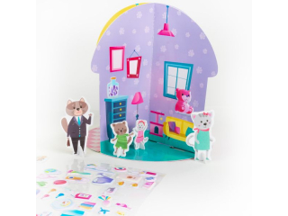 KREATYWNY DOMEK 3D DLA KOTK�W KIDEA