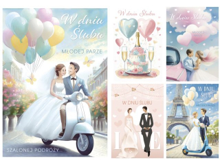 Laurka z brokatem B6B 117x167 z kopert� POL-MAK �lub B6B_SL_757