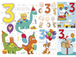 Laurka z cyframi na g�bkach exclusive B6GE 117x167 z kopert�POL-MAK urodziny 3 B6GE_URDZIE_755_U3 [opakowanie=10szt]