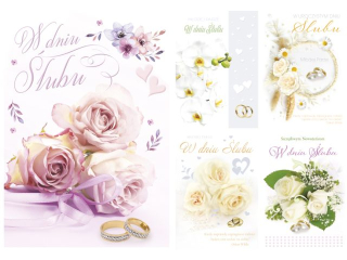 Laurka z brokatem B6B 117x167 z kopert� POL-MAK �lub B6B_SL_780