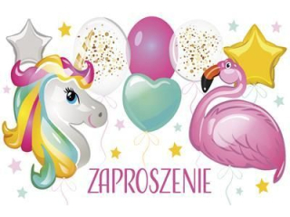 Zaproszenie Z 160x95 z kopert� POL-MAK 10szt. dzieci�ce Z_DZIE_62131