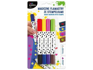 MAGICZNE FLAMASTRY ZE STEMPELKAMI  KIDEA