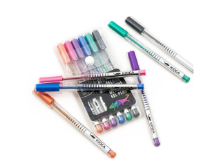 D�UGOPISY �ELOWE METALICZNE A 6 KOLOR�W KIDEA