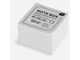 Kostka papierowa INTERDRUK biała 85x85x35mm