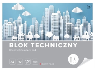 Blok techniczny A3 10k. INTERDRUK