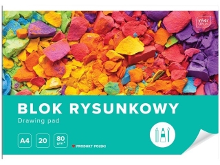 Blok rysunkowy A4 20k. INTERDRUK