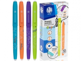 D�ugopis �cieralny ASTRA OOPS! - niebieski, kolorowe korpusy