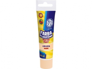 Farby plakatowe w tubie ASTRA 30ml - cielista