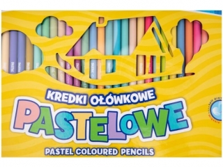 Kredki pastelowe ASTRA okr�g�e 50 kolor�w