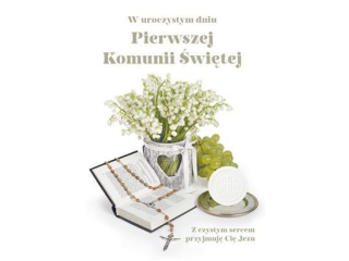 Laurka C6 110x155 Komunia z kopert�  POL-MAK Komunia C6_KOM_64399 [opakowanie=10szt]