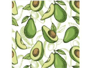 Serwetki POL-MAK Daisy Lunch 33cm 20szt. Avocado Design SD_OG_044001 [opakowanie=24szt]