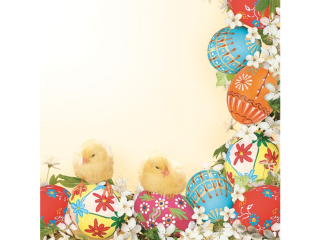 Serwetki POL-MAK Daisy Lunch 33cm 20szt. Eggs x Chickens Frame SD_WL_004601 [opakowanie=24szt]