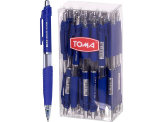 Długopis automatyczny TOMA Medium - niebieski