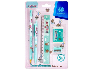 Zestaw pi�mienniczy 5 -elemt�w ASTRAPEN ANIMALS - blister   [opakowanie=24szt]