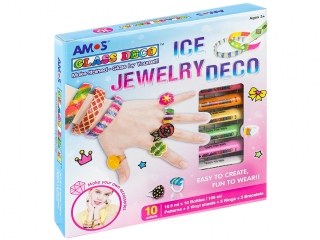 Farby witrażowe AMOS GD10P10 IJ BIŻUTERIA- 10,5ml x 10 kolo