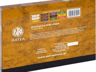 Farby olejne 12 kolor�w zestaw kolor�w II