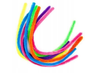 Druciki kreatywne DPCRAFT 50cm 8szt. neon