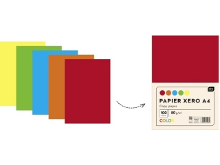 Papier xero kolorowy A4 100k. INTERDRUK mix