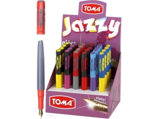 Pira atramentowe JAZZY z pozacan stalwk,  mix Display [opakowanie=24szt]